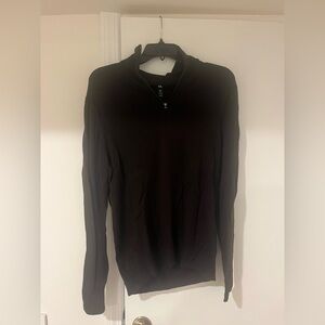 Banana Republic Italian Merino Wool Quarter Zip Sweater Men’s Medium Brown